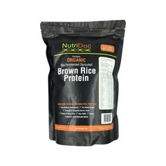 Nutridoc Organic Bio-Fermented Sprouted Brown Rice Protein Natural